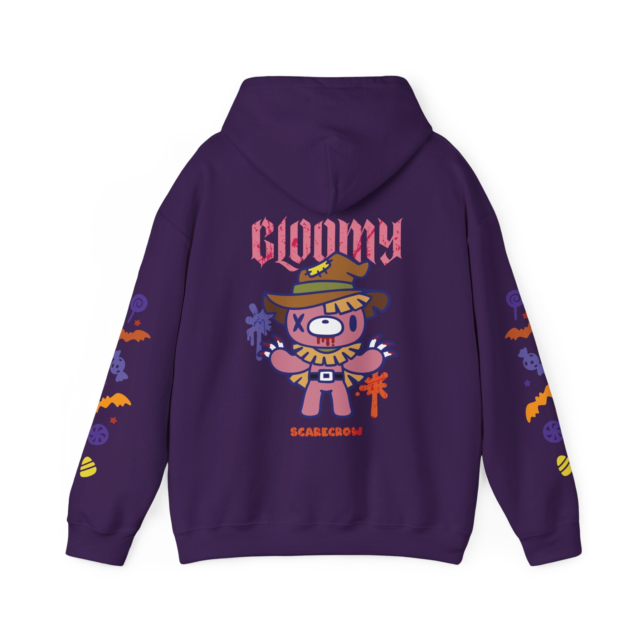 Halloween Scarecrow Gloomy Bear Hoodie